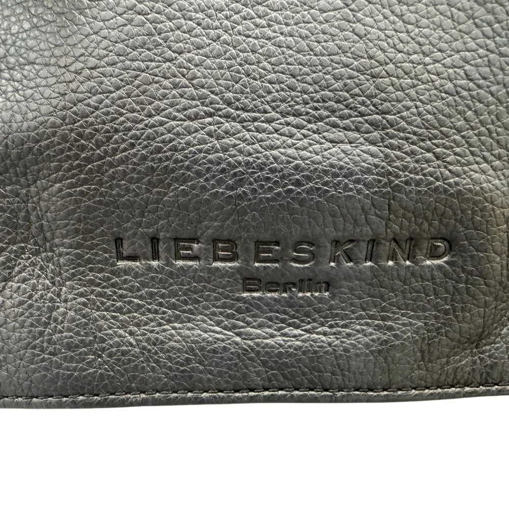 Liebeskind Berlin Mareike Black Pebbled Leather Crossbody